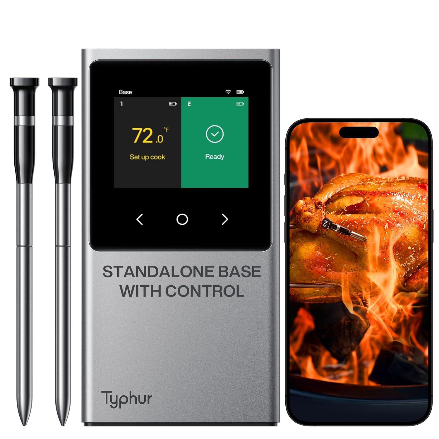 NIST-Certified WiFi Meat Thermometer, Unlimited Range, Improved Stability