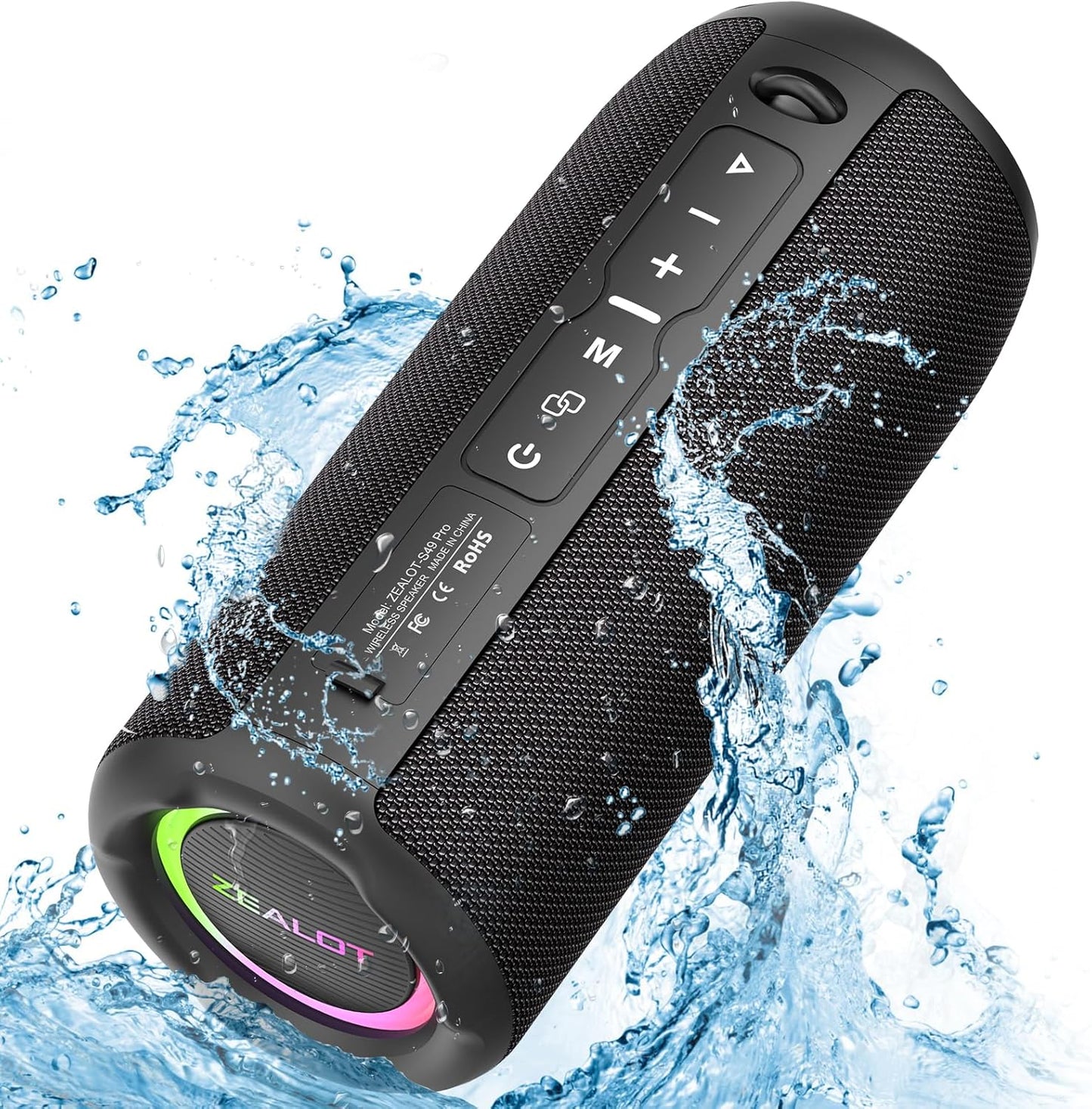 Portable Bluetooth Speaker with Deep Bass and Waterproof Design