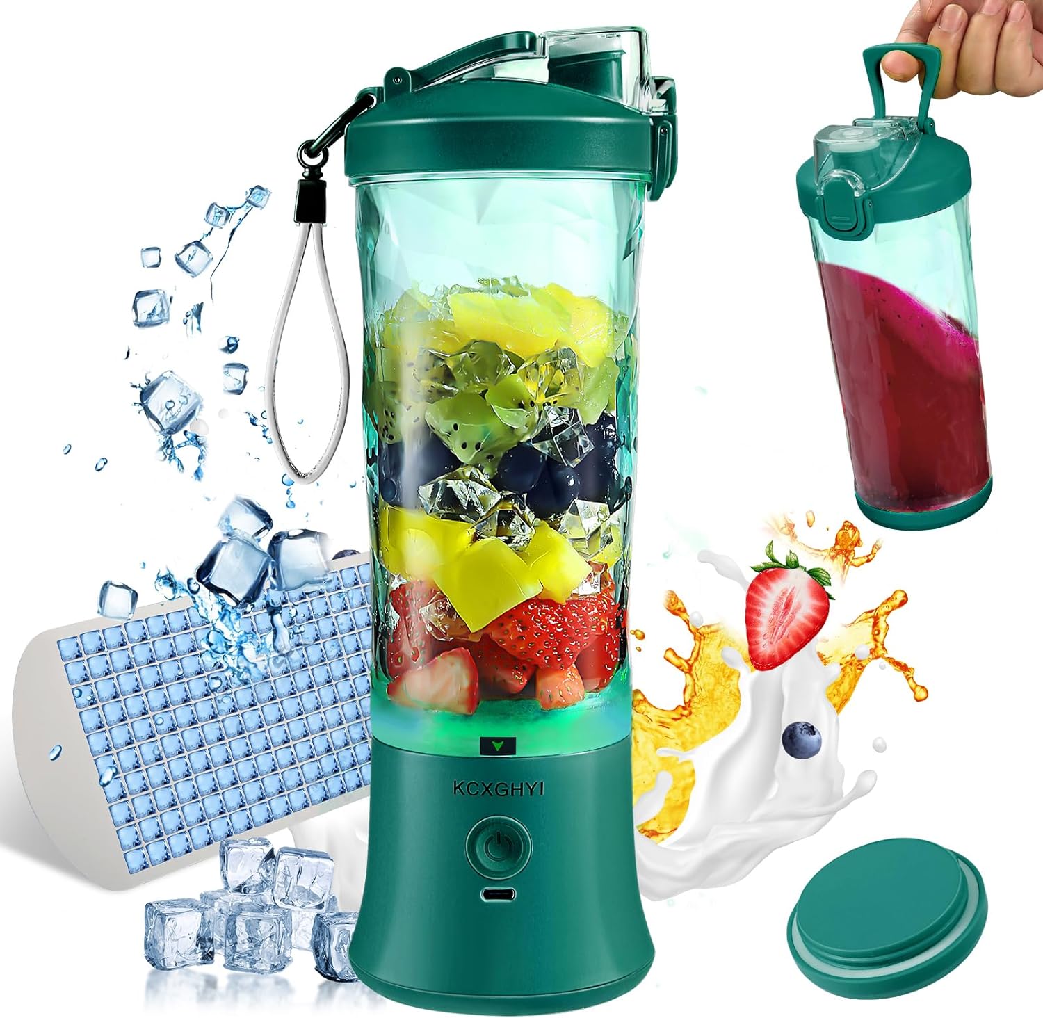 Portable 20oz Mini Blender: Fresh Smoothies Anywhere! 