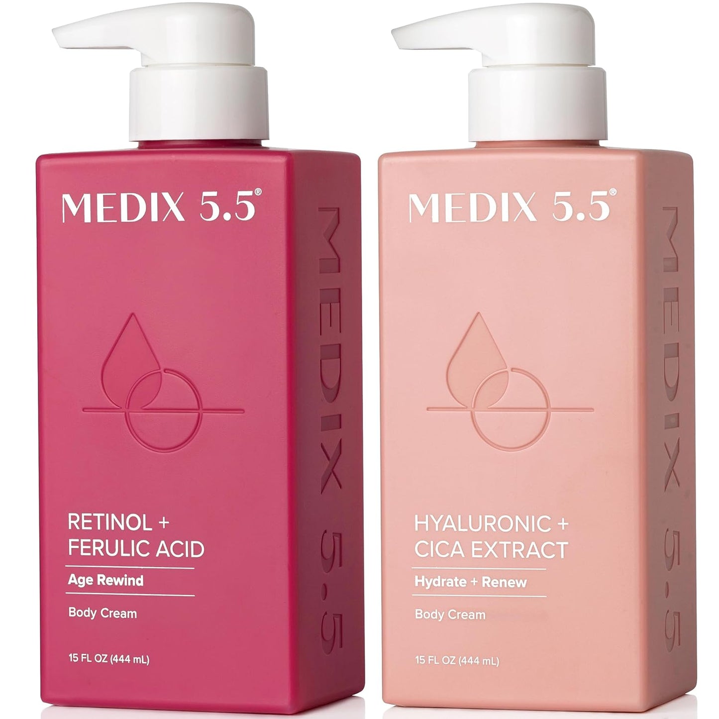 Medix 5.5 Retinol Body Lotion Set for Hydration and Firming