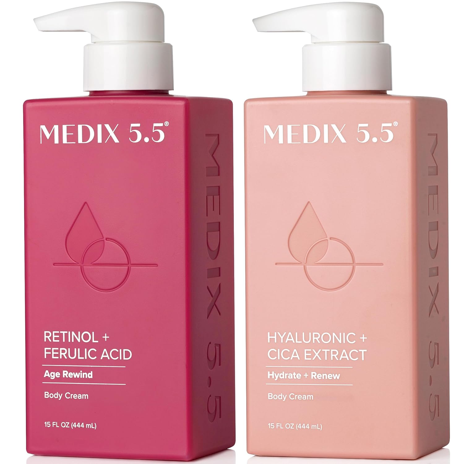 Medix 5.5 Retinol Body Lotion Set for Hydration and Firming