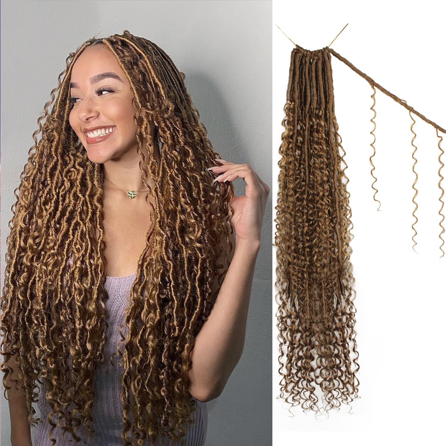 Boho Faux Locs Crochet Hair 30 Inch for Stunning Styles