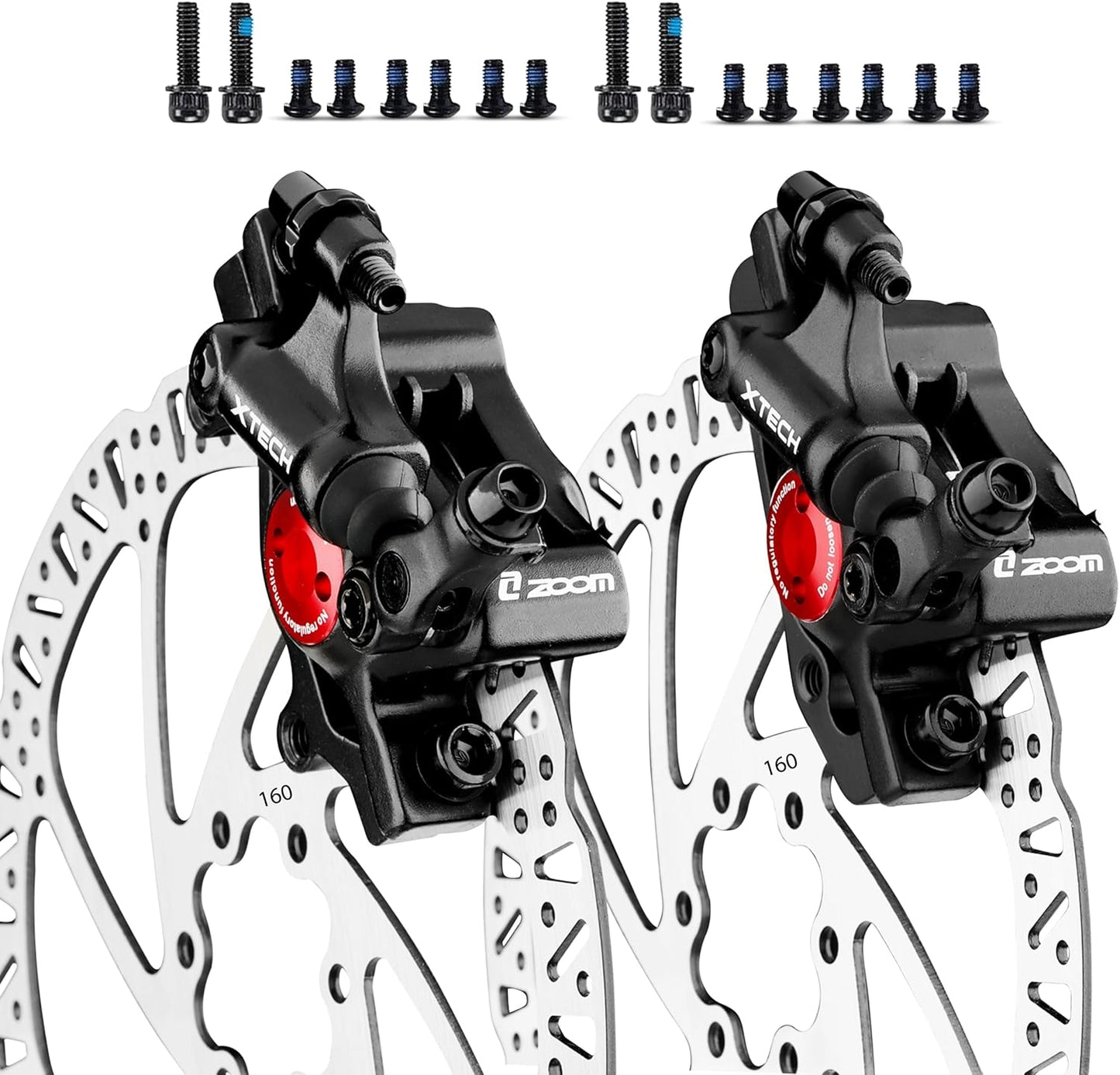 Zoom Hydraulic Disc Brake Calipers for MTB and Road Bikes