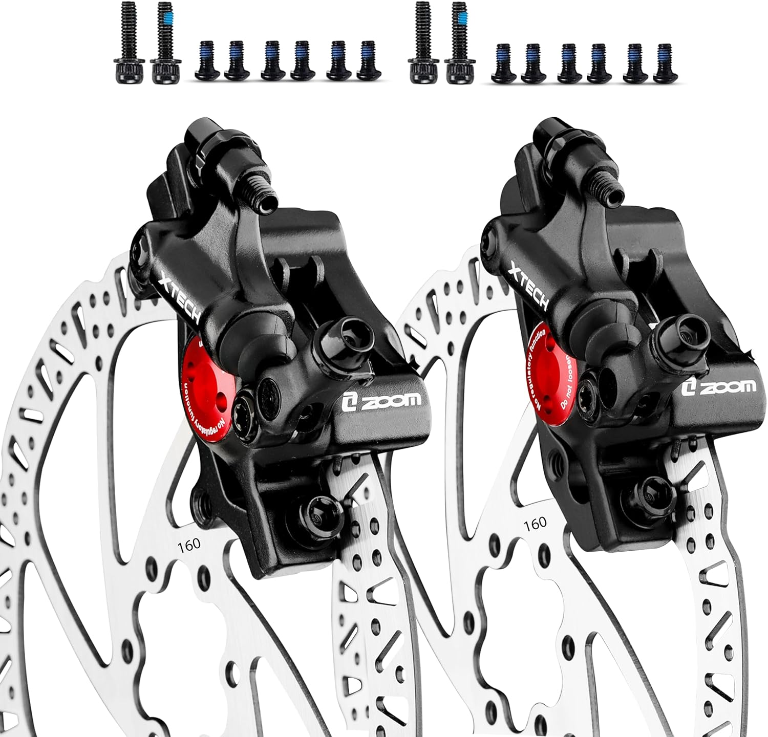 Zoom Hydraulic Disc Brake Calipers for MTB and Road Bikes