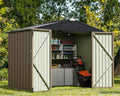 Greesum Outdoor Storage Shed 6 x 8 ft - Compact Patio Storage Solution
