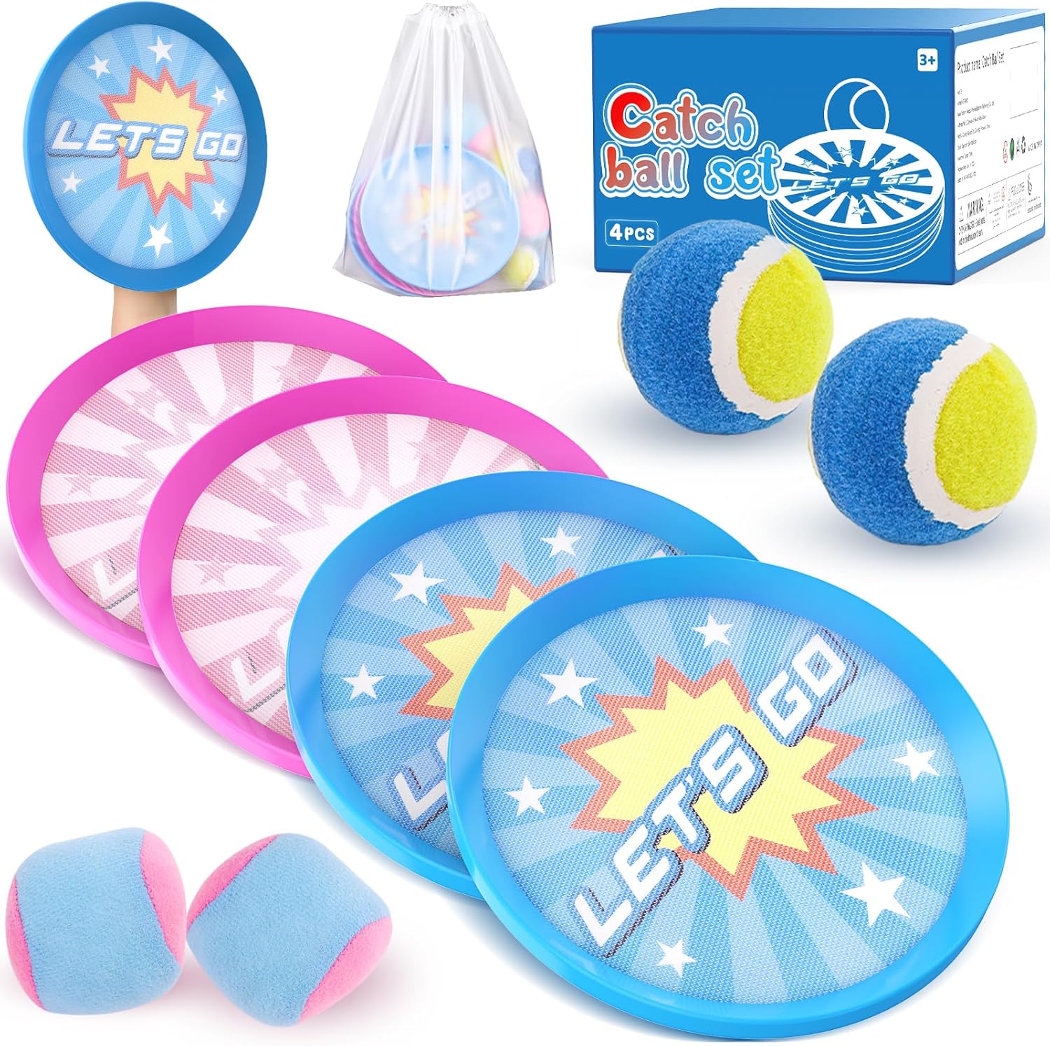 Family Catch Ball Game Set - Fun Outdoors!
