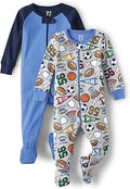 Baby Boys' and Toddler Short Sleeve Zip-Front Pajama for Comfort