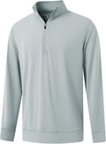 Quarter Zip Pullover Men Moisture Wicking Performance Heather