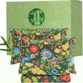 Queen Floral Cooling Sheet Set - Soft Breathable 4-Piece