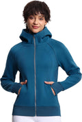 THE GYM PEOPLE Women's Zip Up Hoodies Fleece Workout Jacket - Cozy