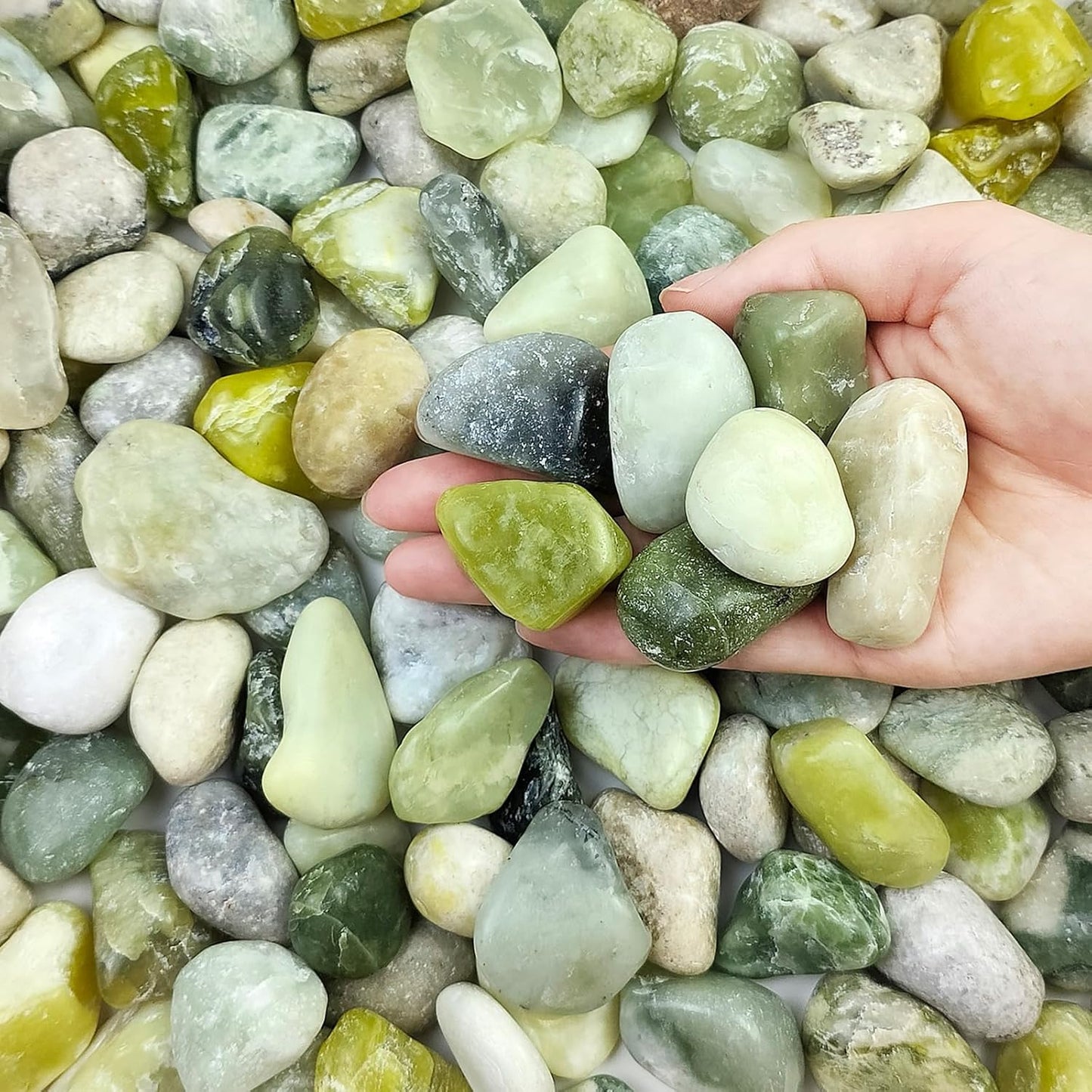 40 lbs Jade River Rocks for Garden and Landscaping Projects