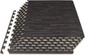 ProsourceFit Wood Grain Puzzle Mat for Indoor Workout Flooring