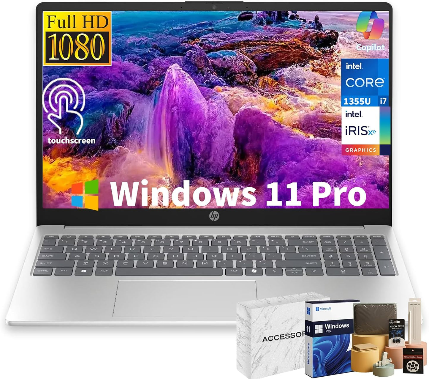 HP 15 Touchscreen Laptop with Intel i7 and 32GB RAM for Power Users