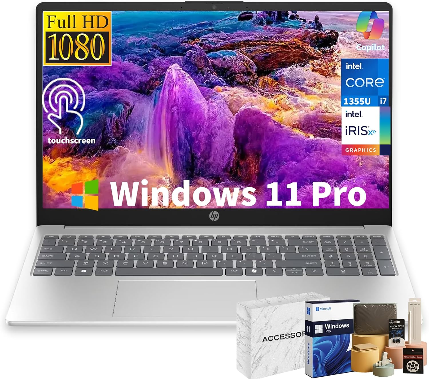 HP 15 Touchscreen Laptop with Intel i7 and 32GB RAM for Power Users