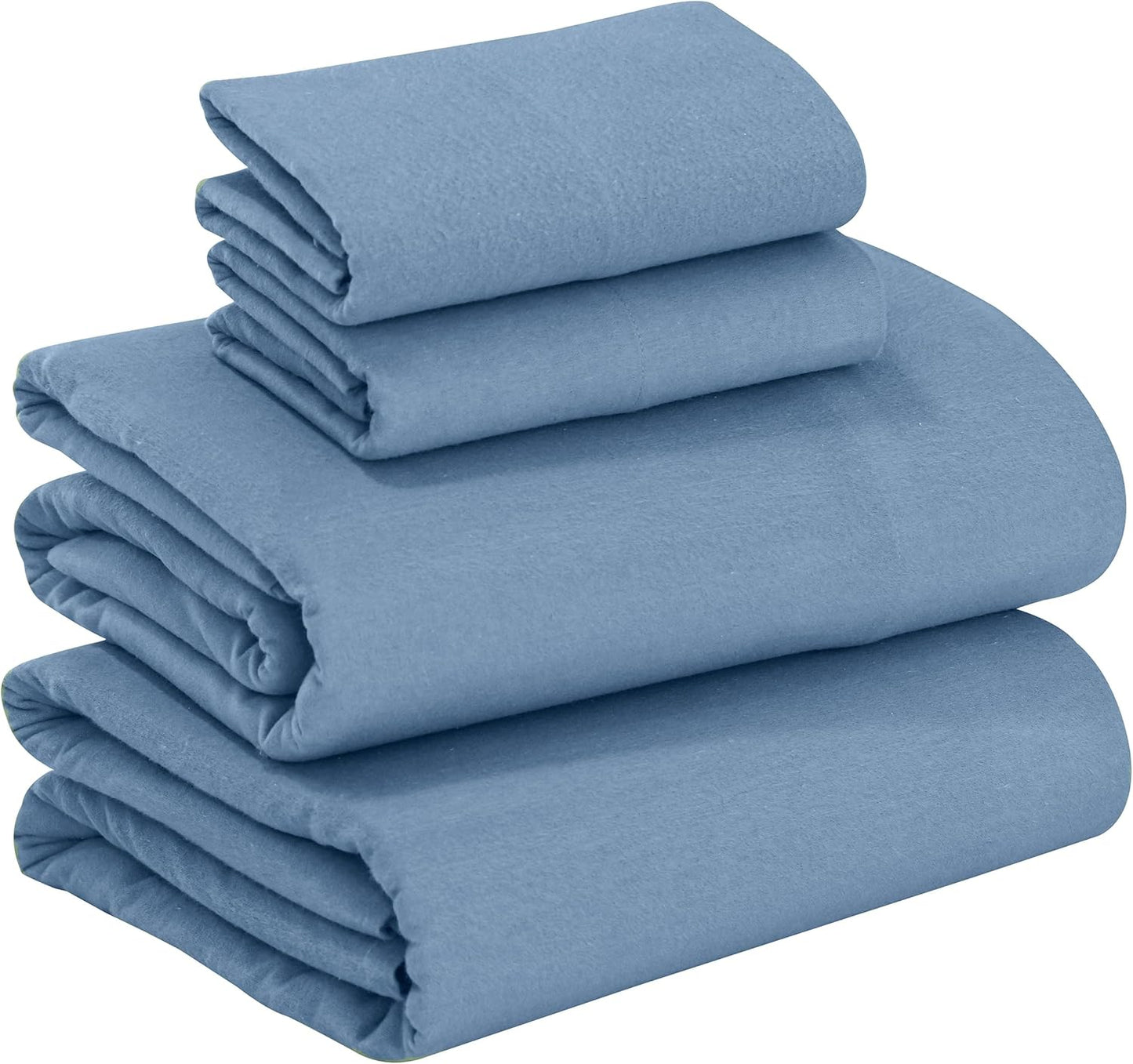 RUVANTI 100% Cotton Flannel Sheets Full Size - Cozy Bedding Set