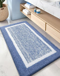 Color&Geometry Light Blue Bath Runner Rug 24in x 43in - Soft Absorbent