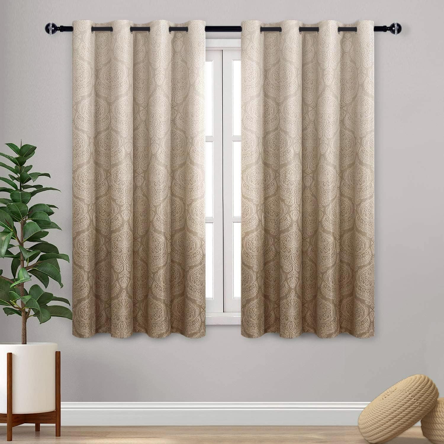DWCN Ombre Blackout Curtains - Elegant Thermal Insulated Panels