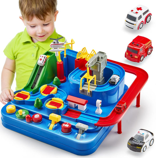 Interactive STEM Race Track for 3 Year Old Boys - Fun Learning