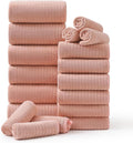 18 Piece Orange Bath Towel Set 600 GSM - Soft Absorbent Family Towels