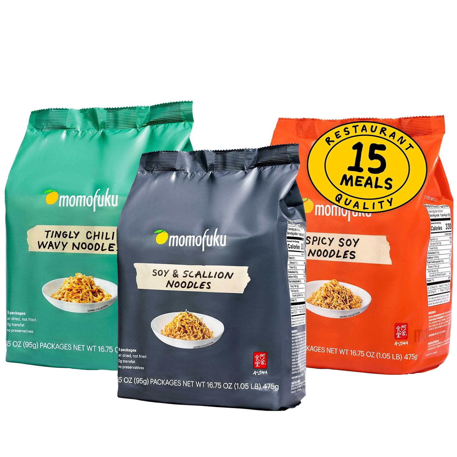 Momofuku Ramen Noodle Variety Pack - Delicious Vegan Meals