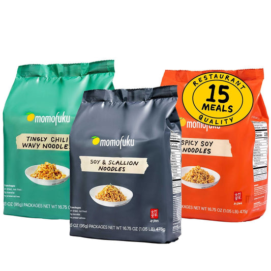 Momofuku Ramen Noodle Variety Pack - Delicious Vegan Meals