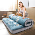 MAXYOYO Floral Printed Futon Mattress Full Size - Thick Quilted Floor