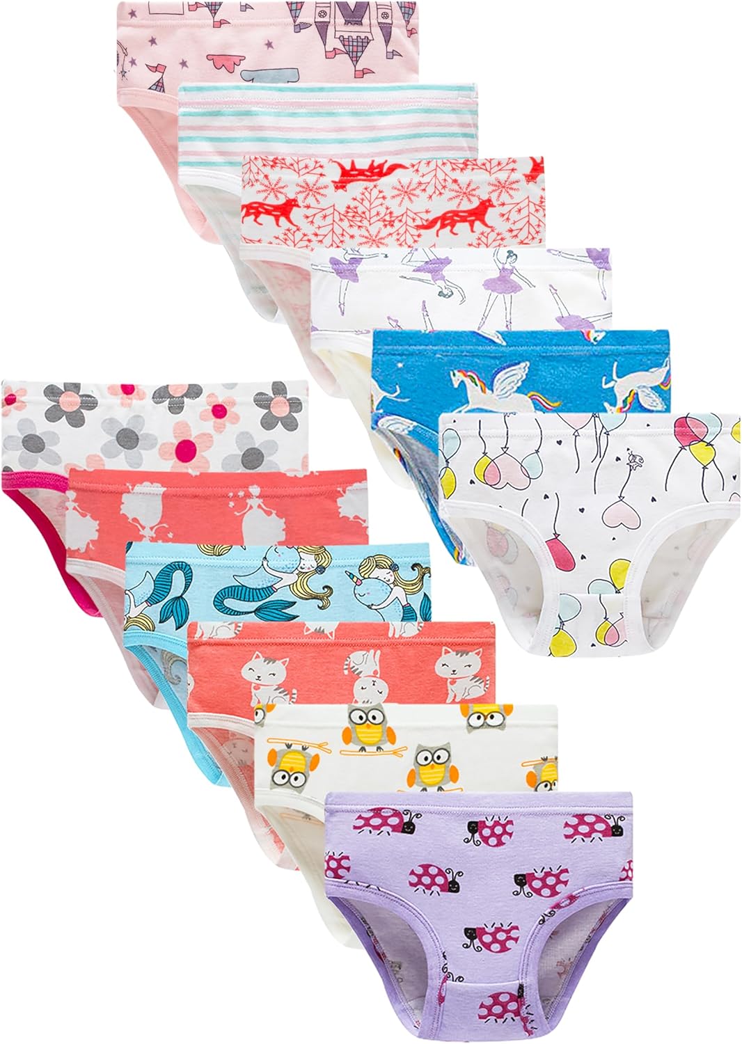 Cadidi Dinos Girls' Soft Cotton Underwear for All-Day Comfort