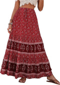 Verdusa Boho Flared Ruffle Maxi Skirt - Flowy Summer Style