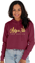 Blue 84 Women's Vintage Crop Hoodie - Sun Devils Game Day Favorite