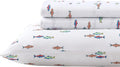 Queen Fish Print Sheets for Kids - Stain-Resistant, Super Soft