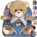 Teddy Bear Backpack Toddler Valentines Day Gifts - Removable Plush