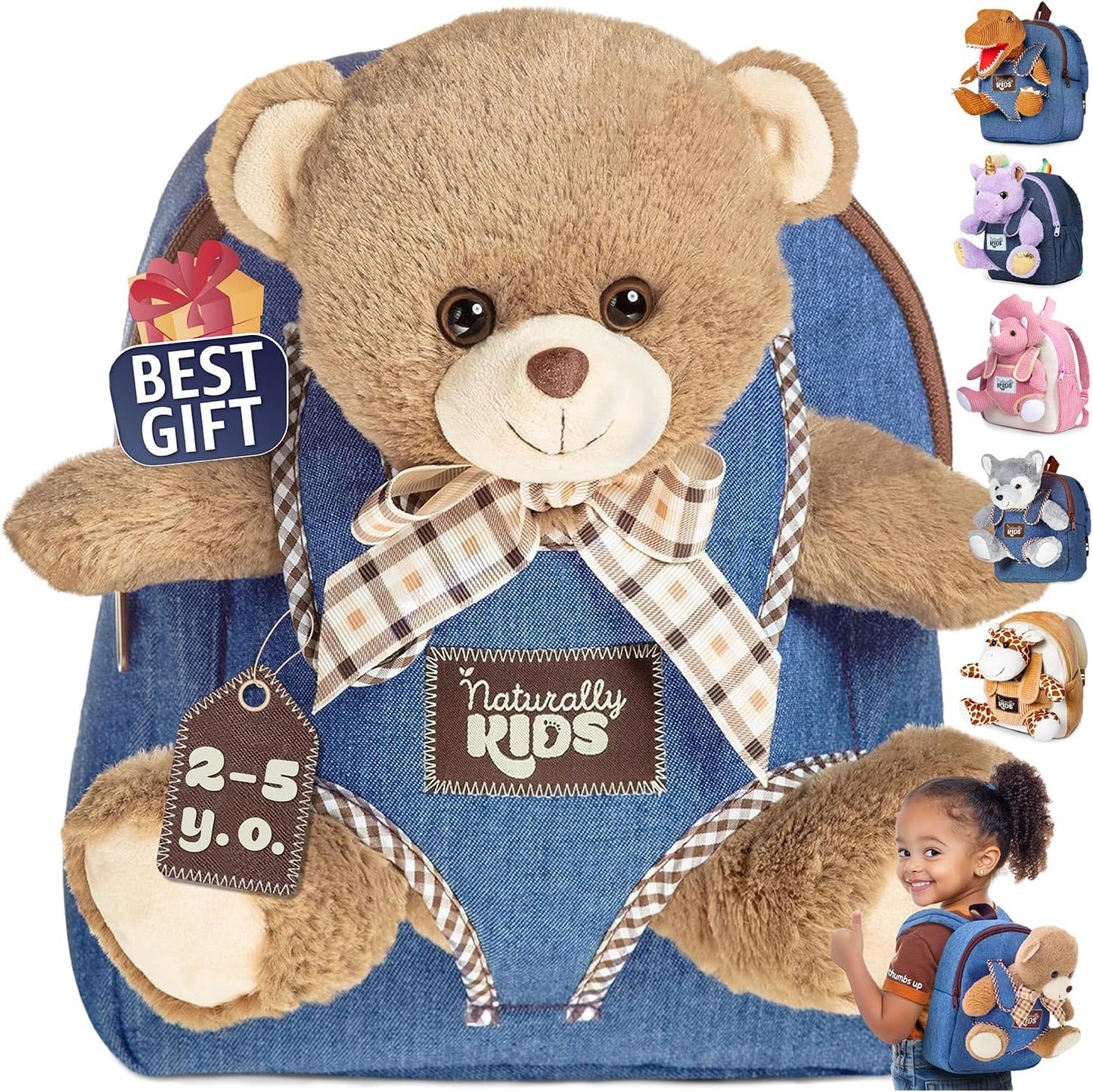 Teddy Bear Backpack for Toddlers - Perfect Valentine Gifts
