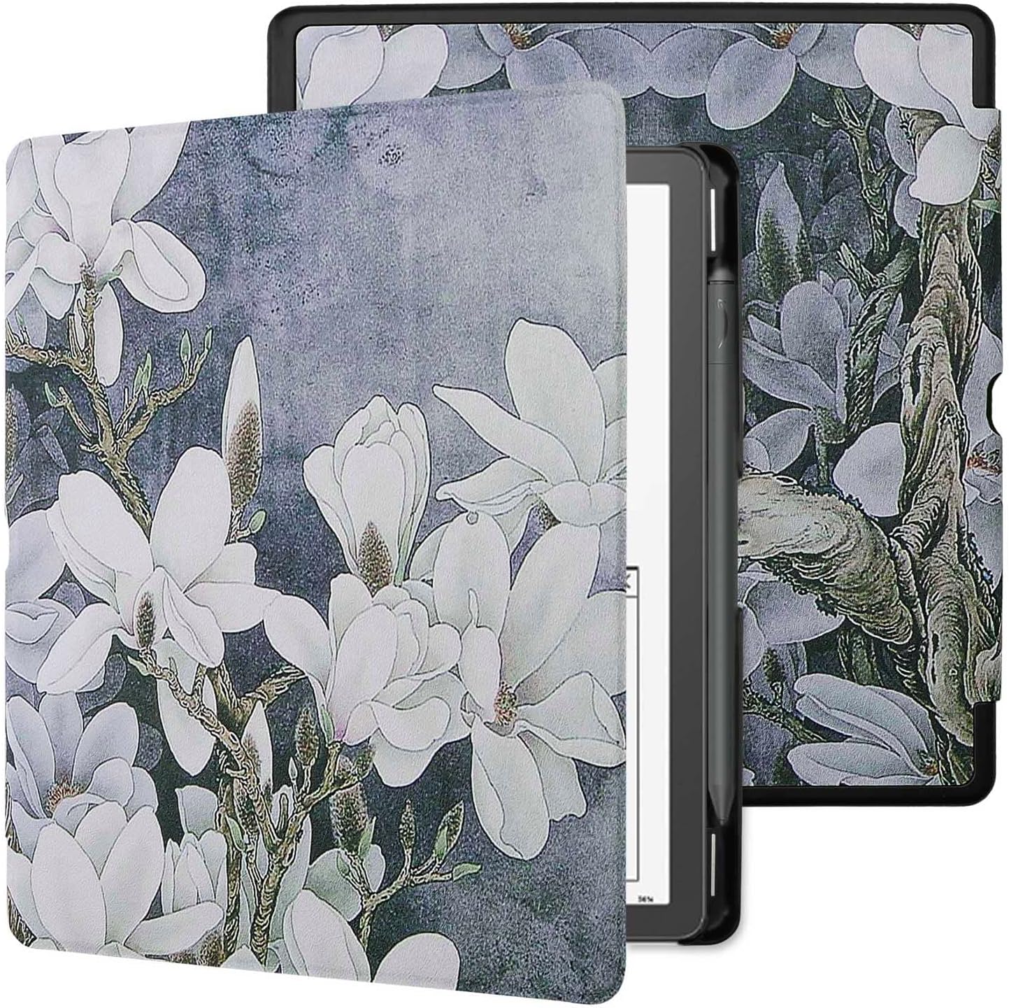 Kindle Scribe Case Cover with Pen Holder and Auto Wake Feature