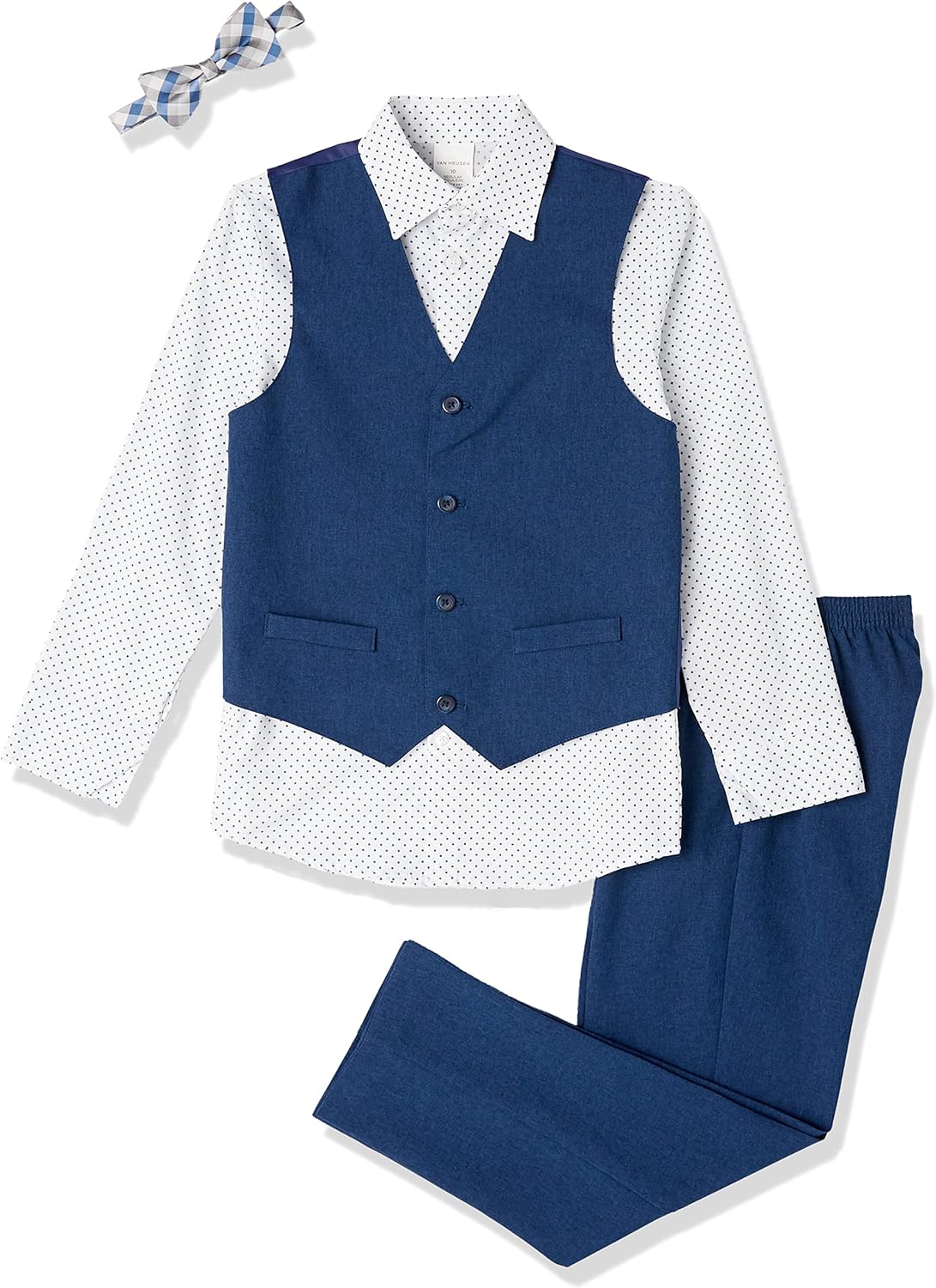 Van Heusen Boys 4-Piece Formal Suit Set for Stylish Occasions