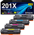 201X Toner Compatible 4-Pack for HP 201A/201X - High Yield