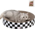 Nelson 20.13ft Round Cardboard Cat Scratcher - Checkered Comfort