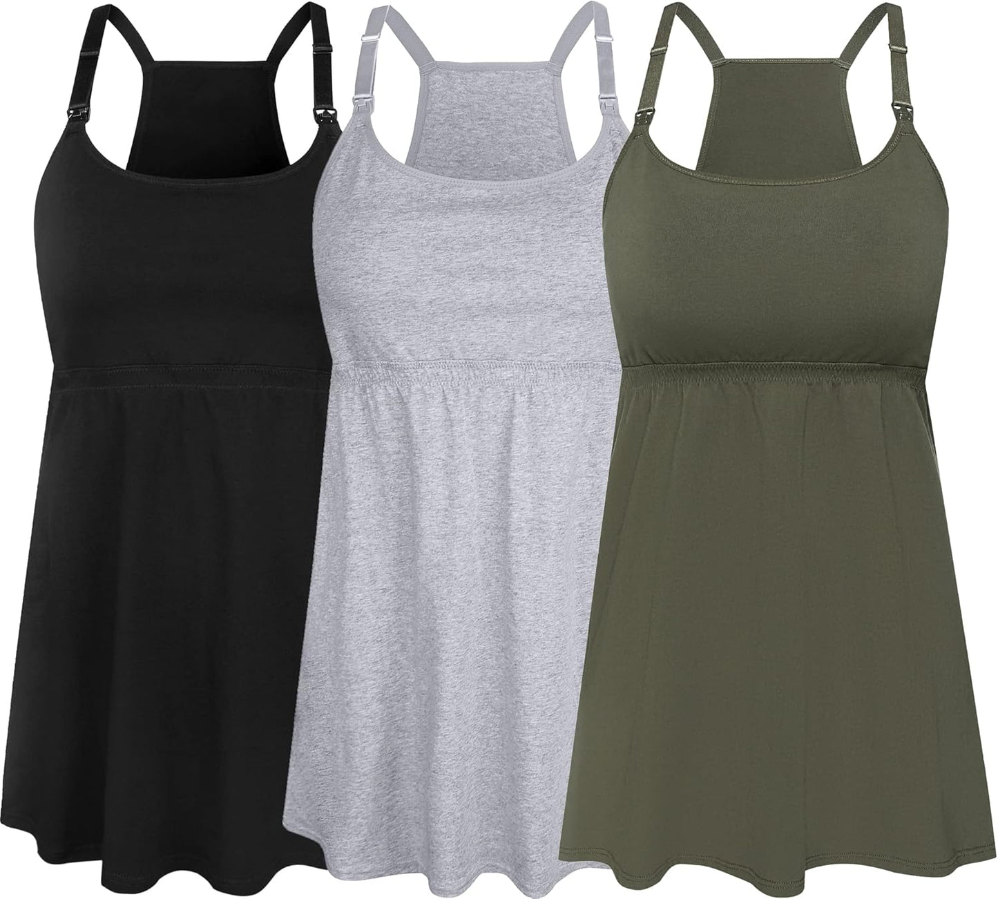 SUIEK Maternity Nursing Tank Tops for Comfortable Breastfeeding