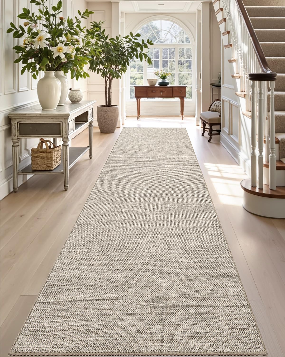 DEXI Hallway Runner 2ft 4in'x12ft Washable Non Slip Carpet