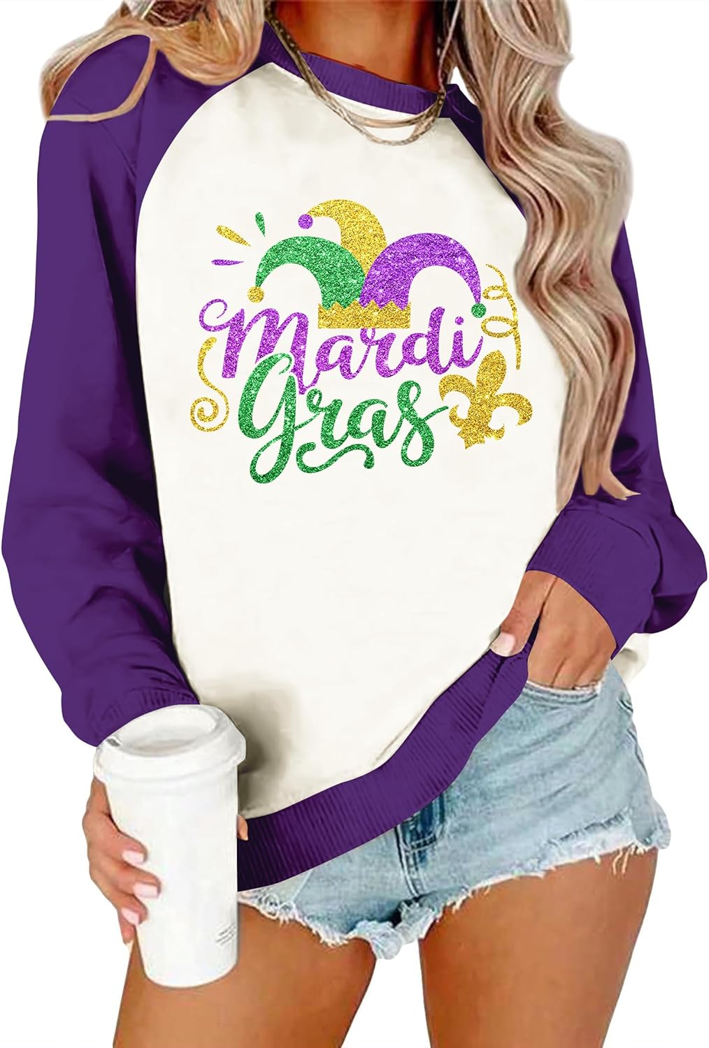 Carnival Chic Long Sleeve Sweatshirt by MEESHEEP