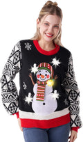 JOYIN LED Light Up Christmas Sweater Couples and Kids - Fun 6-Mode