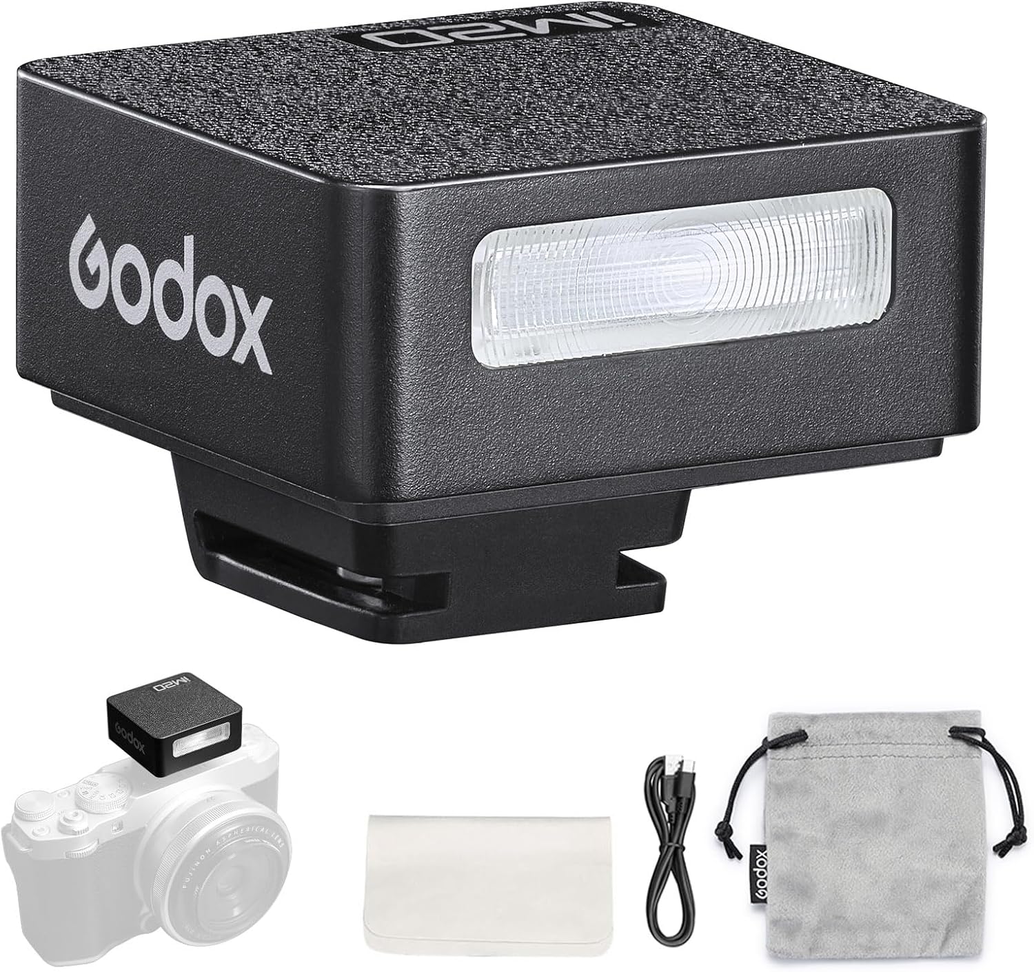 Godox iM20 Mini Flash with USB C Charging for Canon and More