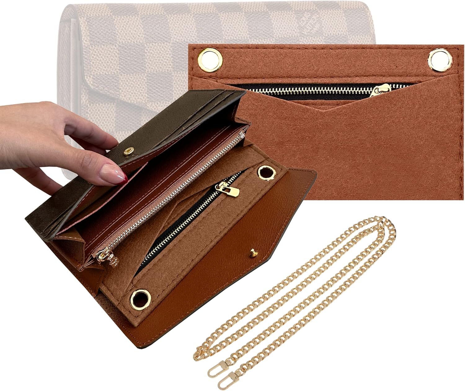Sarah Wallet Insert Purse Conversion Kit for Stylish Use