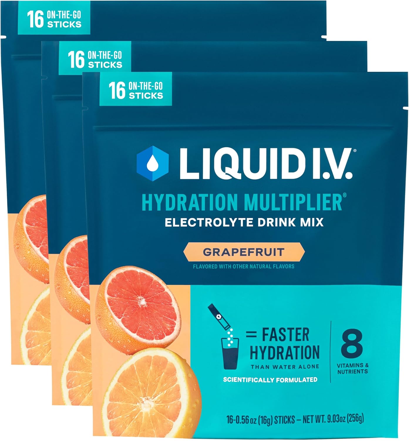 Liquid I.V. Hydration Multiplier Grapefruit Electrolyte Drink Mix
