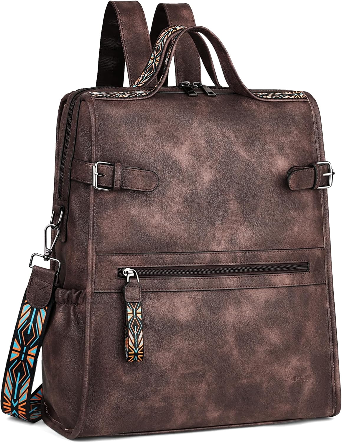 FADEON Leather Laptop Backpack for Women - Stylish & Practical