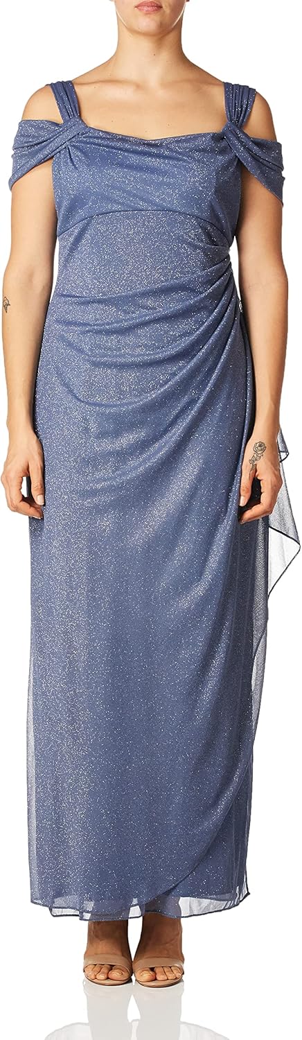 Elegant Long Cold Shoulder Dress for Mother of The Bride