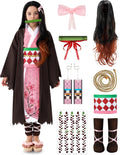 Halloween Ninja Kimono Costume for Kids - Pink Anime Set