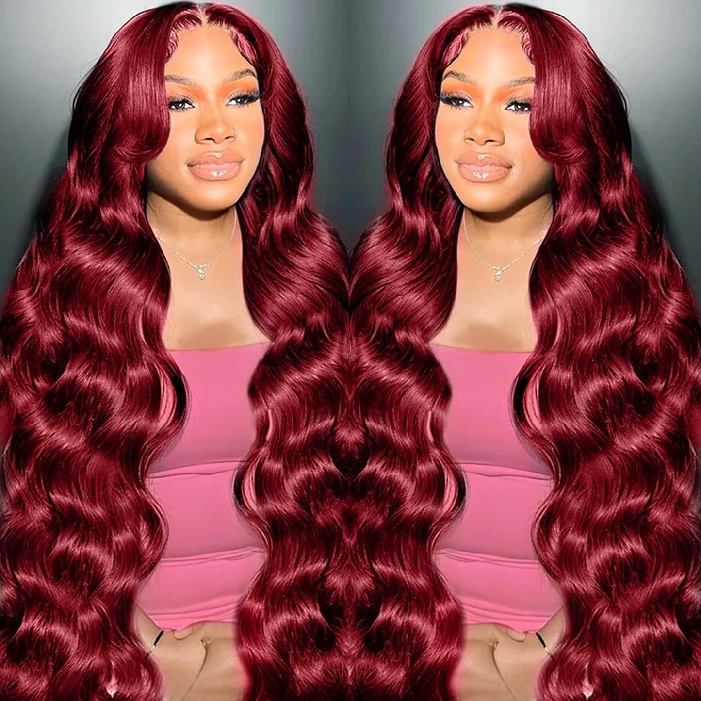99J Burgundy Wig Human Hair 13x4 Body Wave Lace Front Wigs