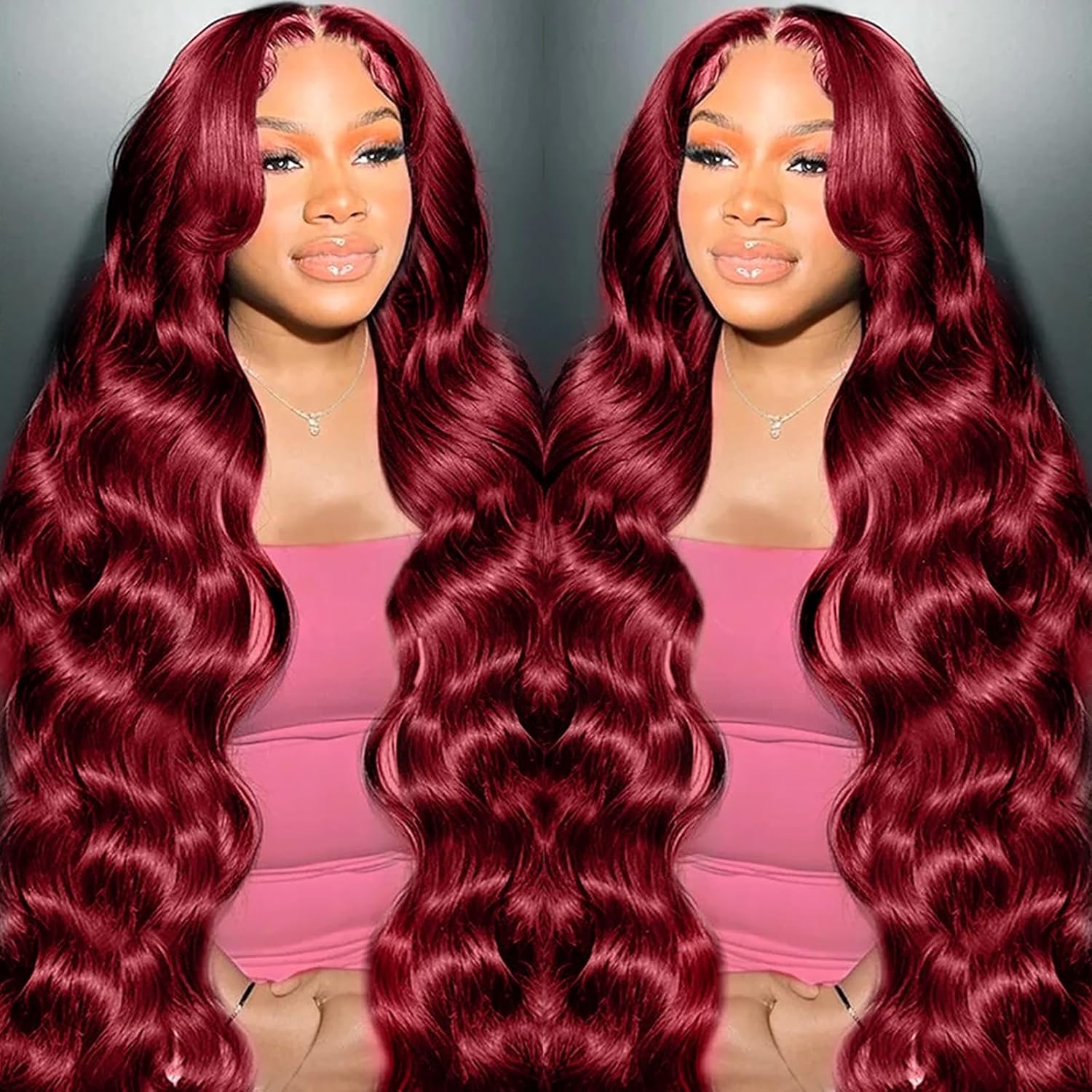 99J Burgundy Wig Human Hair 13x4 Body Wave Lace Front Wigs