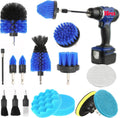 15Pcs Car Cleaning Kit Interior Detailing Kit - Drill Brush