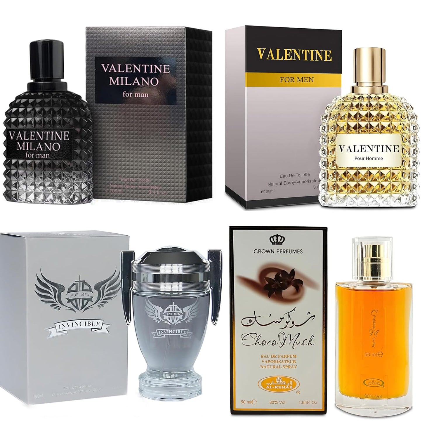 Men's Cologne Gift Set with Four Signature Scents for All Occasions